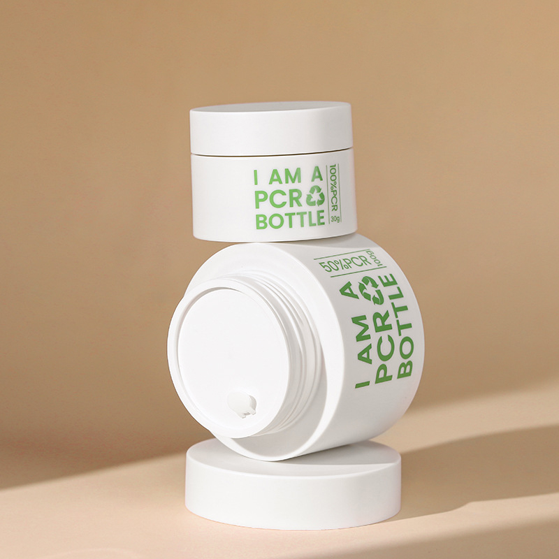 30g 50g 100g tyhjä uudelleen täytettävä vaihdettava PCR PP ympäristöystävällinen kasvojen ihonhoito kuorintavoi kerma Pakkaus muovinen kosmetiikkapurkki 30g 50g 100g tyhjä uudelleen täytettävä vaihdettava PCR PP ympäristöystävällinen kasvojen ihonhoito kuorintavoi kerma Pakkaus muovinen kosmetiikkapurkki