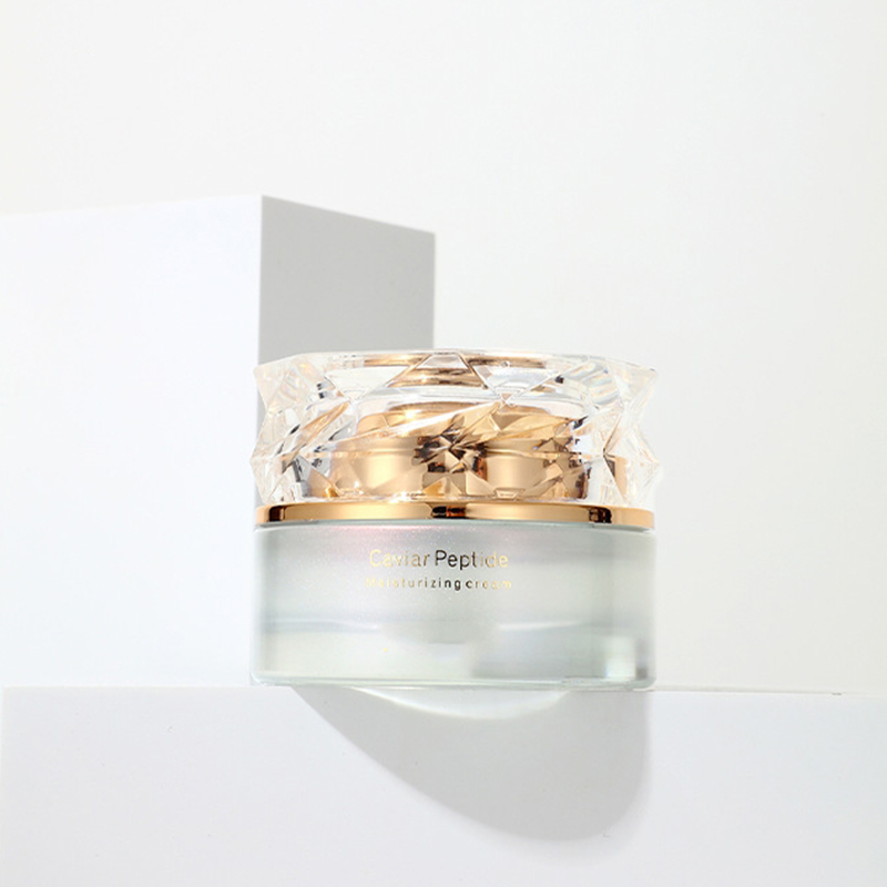 Värillinen gradientti kosmeettinen pakkaussarja, painettu tyhjä kasvovoidepurkki ihonhoitolasinen kosteusemulsiopullo pumpulla Värillinen gradientti kosmeettinen pakkaussarja, painettu tyhjä kasvovoidepurkki ihonhoitolasinen kosteusemulsiopullo pumpulla