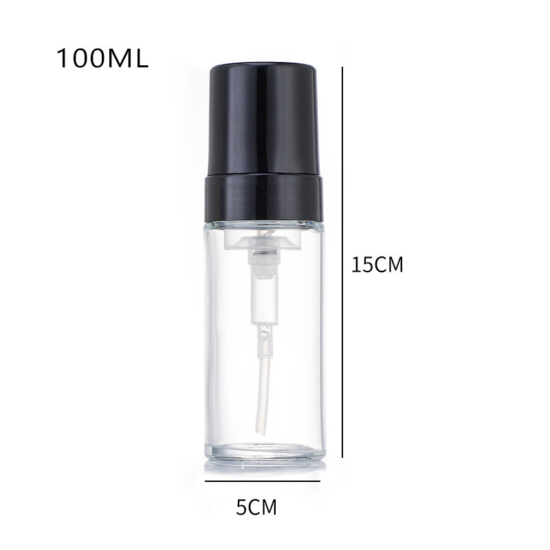 Tyhjä lasivaahtopumppupullo Kirkas huurreinen ihonhoitovaahtoava käsisaippuapullo Tyhjä lasivaahtopumppupullo Kirkas huurreinen ihonhoitovaahtoava käsisaippuapullo