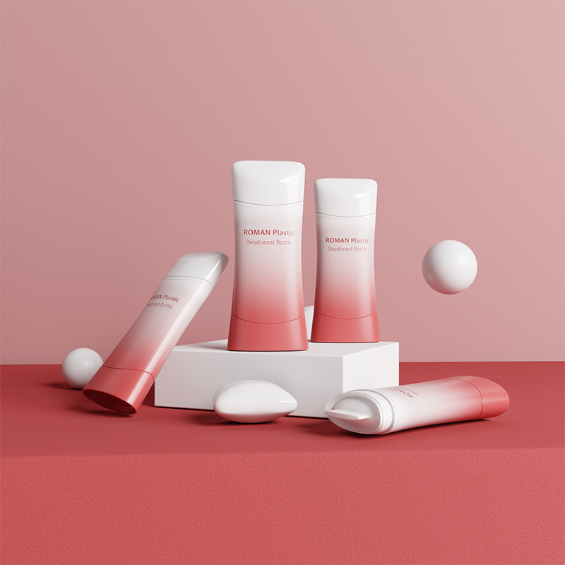 Tyhjä muovinen 75 ml Twist up Roll-on Gel aurinkosuojapuikkosäiliö, muovinen deodoranttipakkaus