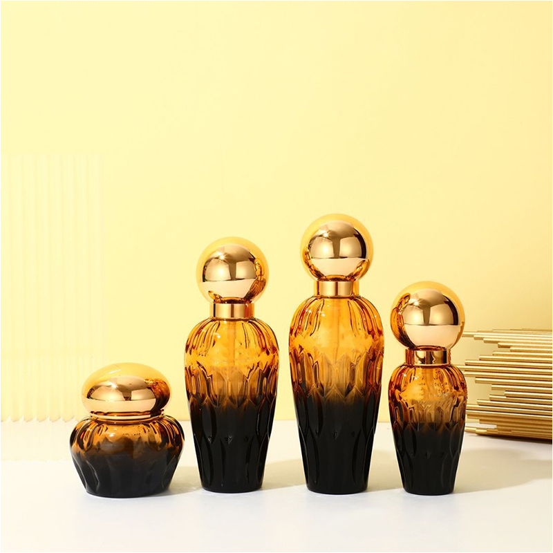 Himmeä kirkas lasi Ihonhoitopakkaus Kosmetiikkasäiliöt Lasinen Lotion Pullo Tippapumpulla Himmeä kirkas lasi Ihonhoitopakkaus Kosmetiikkasäiliöt Lasinen Lotion Pullo Tippapumpulla