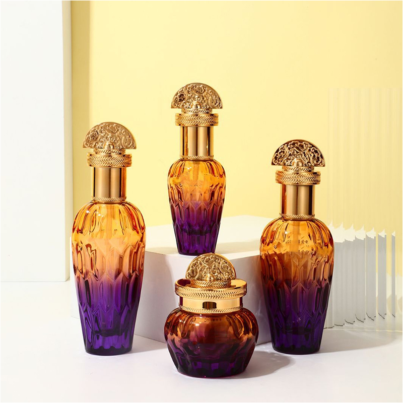 Himmeä kirkas lasi Ihonhoitopakkaus Kosmetiikkasäiliöt Lasinen Lotion Pullo Tippapumpulla Himmeä kirkas lasi Ihonhoitopakkaus Kosmetiikkasäiliöt Lasinen Lotion Pullo Tippapumpulla