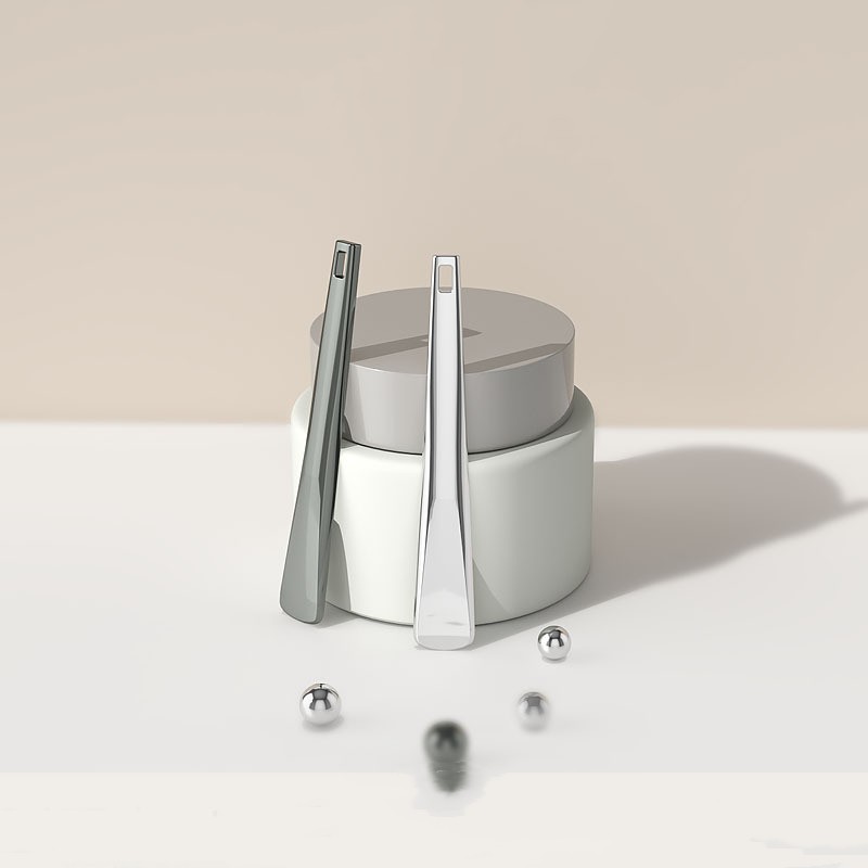 Gold Metal Eye Cream Applikaattori Kosmeettinen lastalla kasvojen hieronta meikkilusikka