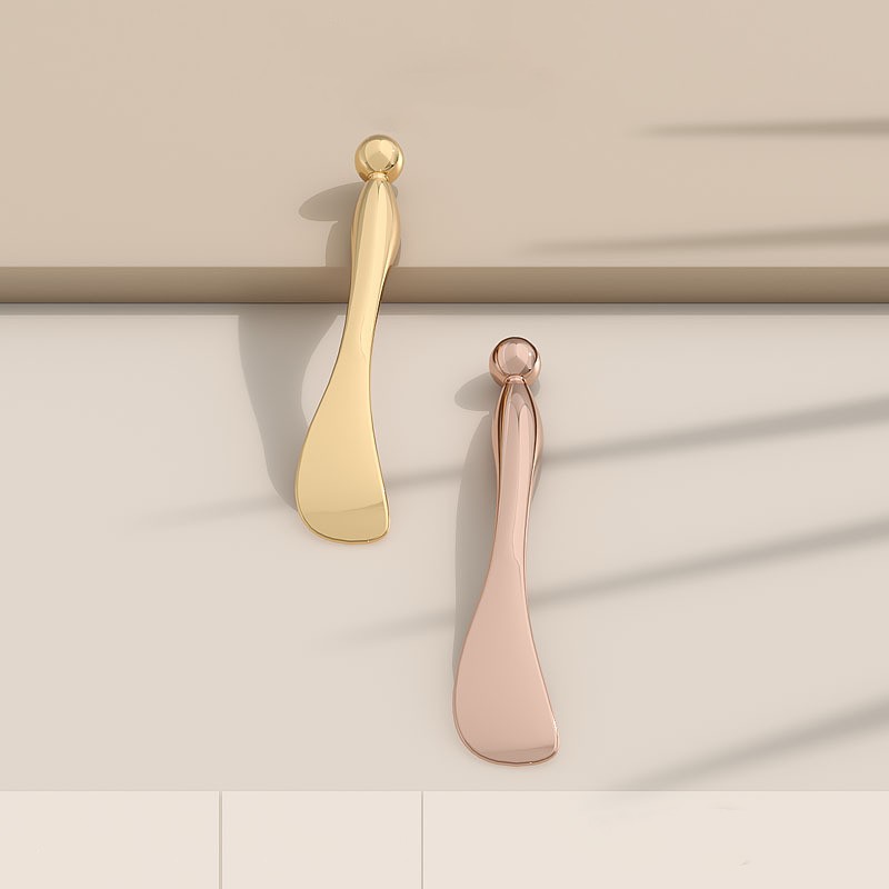 Personal Label hierontapään kosmeettinen lusikka kulta hopea silmänympärysvoide hierontapuikko metalli kosmeettinen lasta