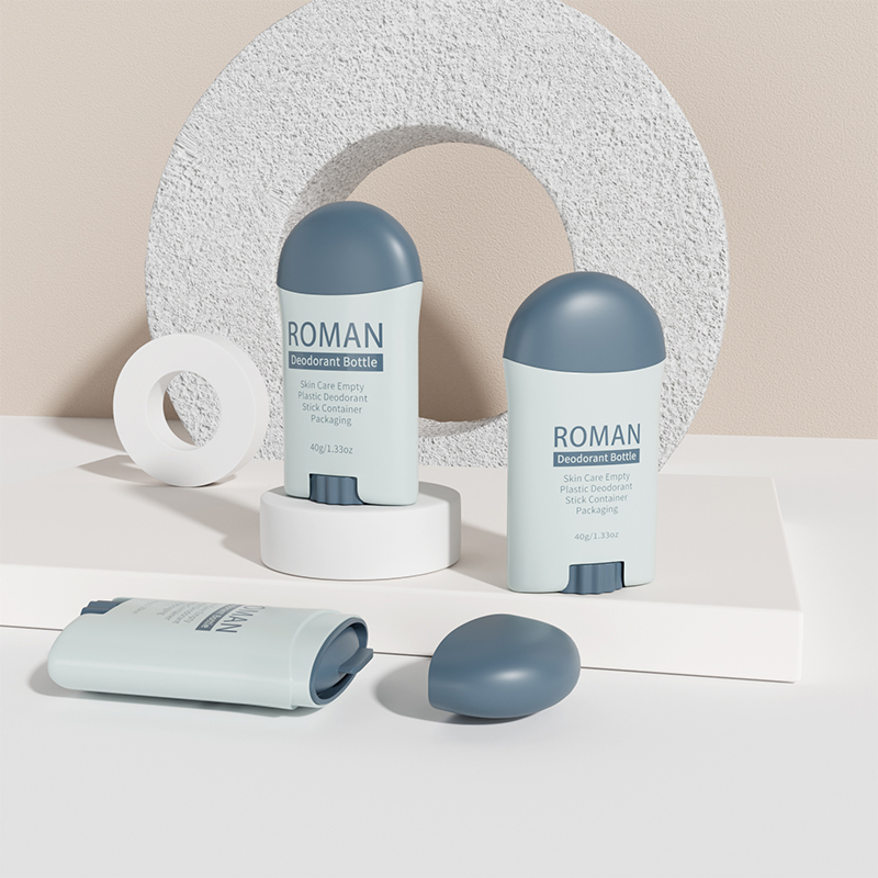 Muovinen PP kosmeettinen silkkipainatus Twist Up White 40g Stick Container Tube Matte Deodoranttirullapullo Muovinen PP kosmeettinen silkkipainatus Twist Up White 40g Stick Container Tube Matte Deodoranttirullapullo