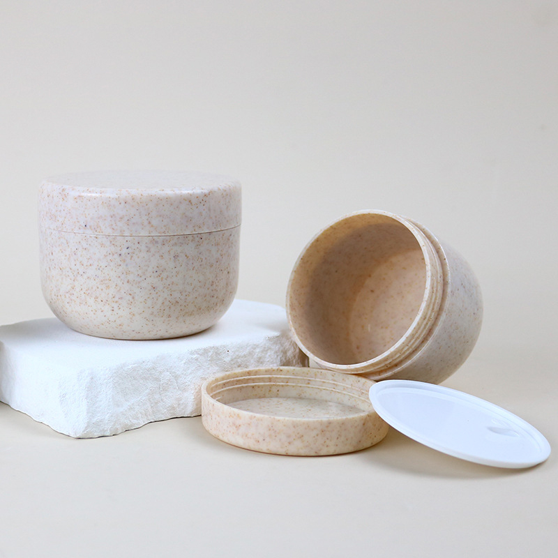 Vehnä olkipurkki leveä suu 80 g 120 g 200 g 250 g ihonhoitovoidepullo kosmetiikka kasvovoidepurkki kannella Vehnä olkipurkki leveä suu 80 g 120 g 200 g 250 g ihonhoitovoidepullo kosmetiikka kasvovoidepurkki kannella