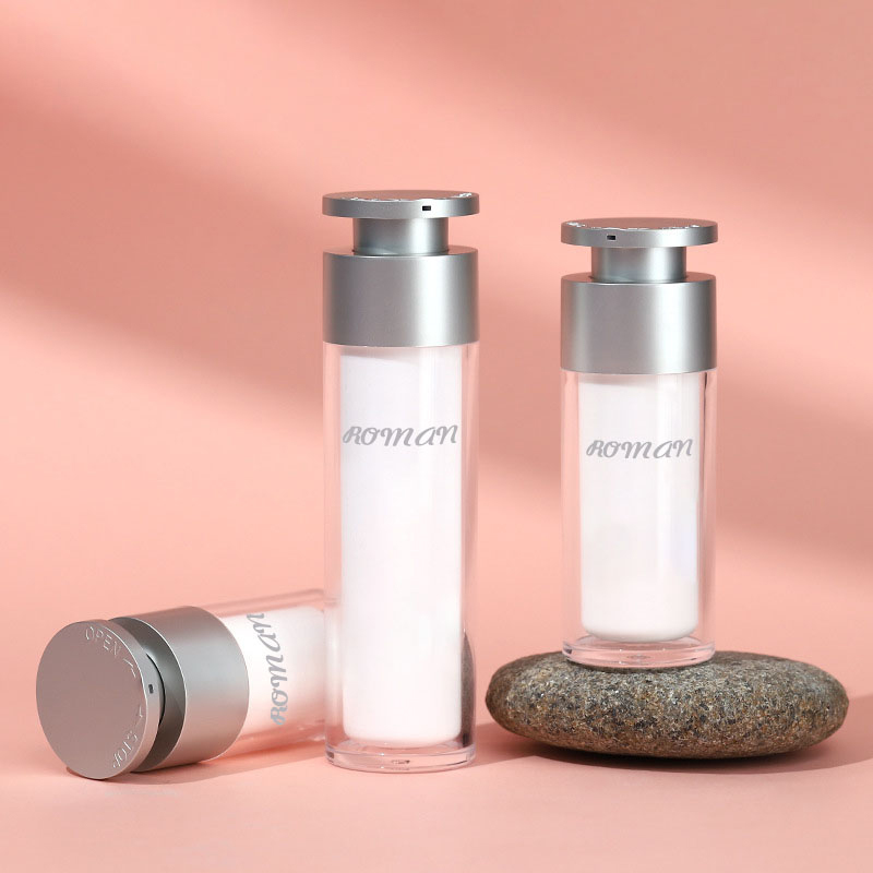 15 ml 30 ml 50 ml PP tyhjä kaksiseinäinen muovinen ilmaton kosteusemulsiopumppupullo kosmeettiseen kasvojen ihonhoitoon Silkkipainatus pintakäsittely 15 ml 30 ml 50 ml PP tyhjä kaksiseinäinen muovinen ilmaton kosteusemulsiopumppupullo kosmeettiseen kasvojen ihonhoitoon Silkkipainatus pintakäsittely