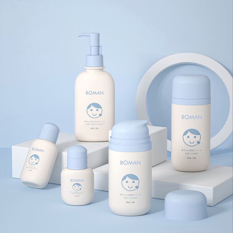 50 ml 80 ml 100 ml tyhjät soikeat vihreät PP-muovipullot, joissa on Airless Lotion Pump Vacuum Foundation ja kasvovoidepullo ihonhoitoon