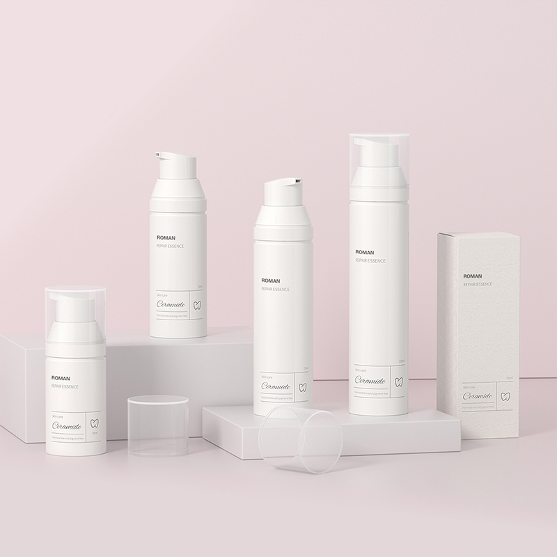 Ilmaton pumppupullo kasvovoide Kosmeettinen Spf Aurinkosuojavoide Pullo Säiliö Korkealaatuinen kosmeettinen pakkaus Ilmaton pumppupullo kasvovoide Kosmeettinen Spf Aurinkosuojavoide Pullo Säiliö Korkealaatuinen kosmeettinen pakkaus