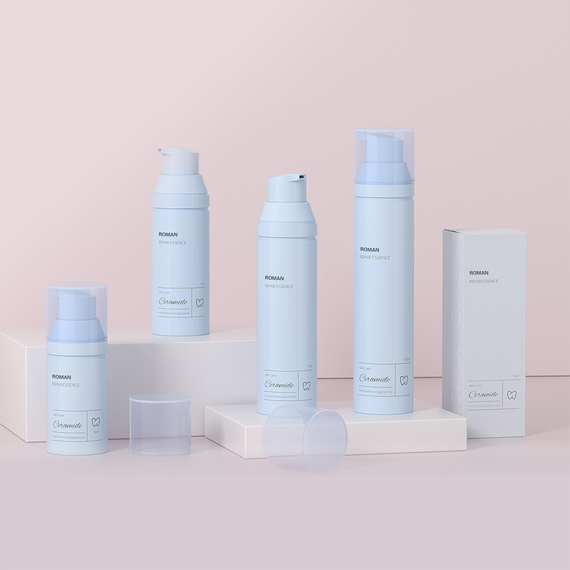 Ilmaton pumppupullo kasvovoide Kosmeettinen Spf Aurinkosuojavoide Pullo Säiliö Korkealaatuinen kosmeettinen pakkaus