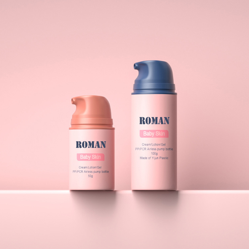 Ilmainen Näyte Matte 30 ml 50 ml Muoviset Airless Lotion Pumppupullot Ihonhoitoseerumille Ilmattomat säilytysastiat vauvavoidetta varten