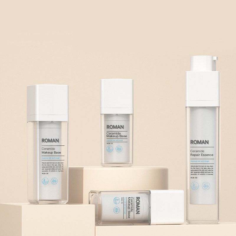 PET-muovi Body Double Essence Lotion korjaava kermakuorinta Vacuum Airless Cosmetic pullo 15ml 30ml 50ml kosmetiikka PET-muovi Body Double Essence Lotion korjaava kermakuorinta Vacuum Airless Cosmetic pullo 15ml 30ml 50ml kosmetiikka