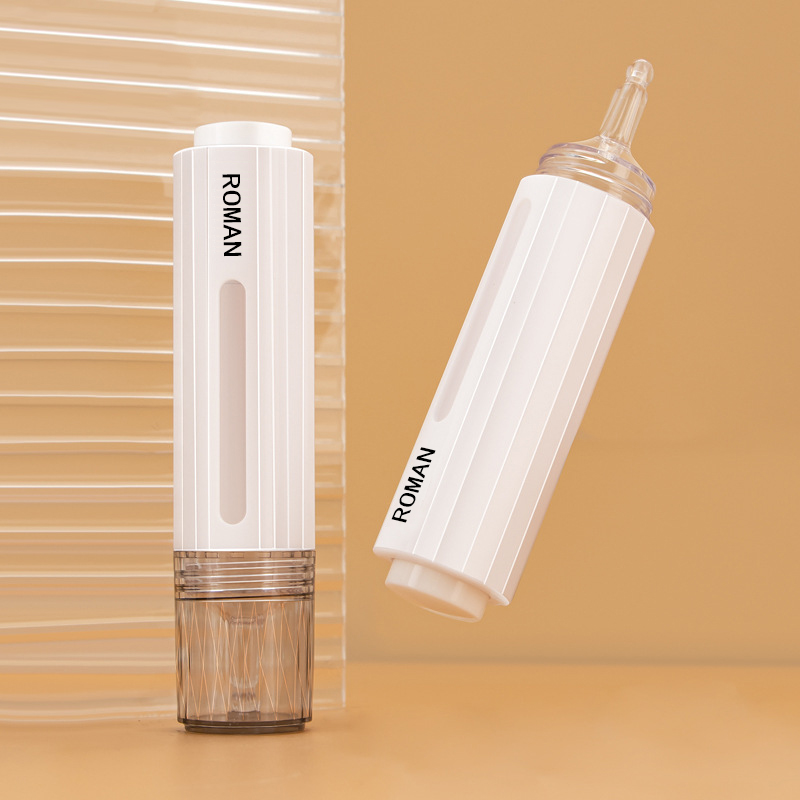 10 ml 15 ml kosmeettisen ruiskun muotoinen Airless Pump Lotion Bottle hampaiden valkaisugeeliruisku seerumipullolle 10 ml 15 ml kosmeettisen ruiskun muotoinen Airless Pump Lotion Bottle hampaiden valkaisugeeliruisku seerumipullolle