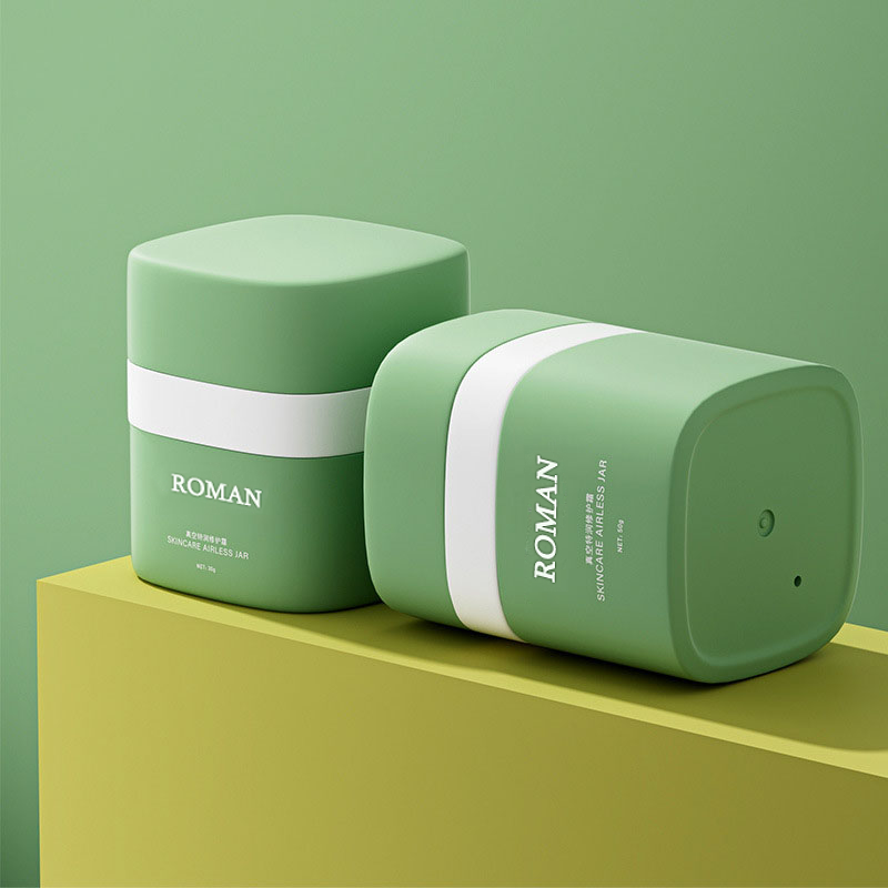 15g 30g 50g pyöreät Airless Pump Cream Purkit kaksiseinäiset PP muovikorkilla huulipunalle poskipuna ripsiväriä kosteuttavat voiteet