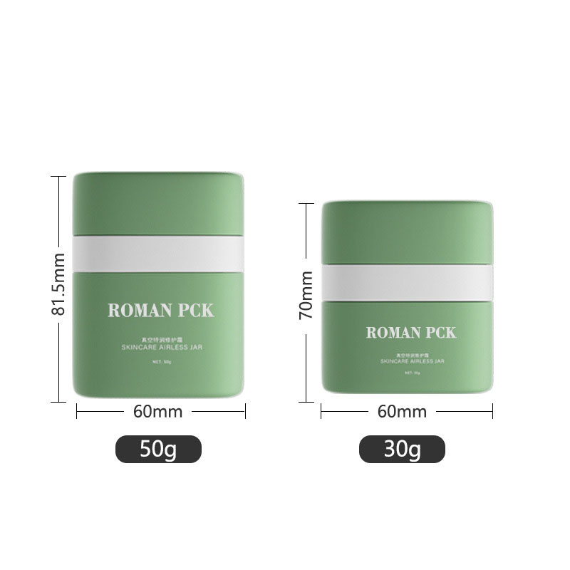 15g 30g 50g pyöreät Airless Pump Cream Purkit kaksiseinäiset PP muovikorkilla huulipunalle poskipuna ripsiväriä kosteuttavat voiteet 15g 30g 50g pyöreät Airless Pump Cream Purkit kaksiseinäiset PP muovikorkilla huulipunalle poskipuna ripsiväriä kosteuttavat voiteet