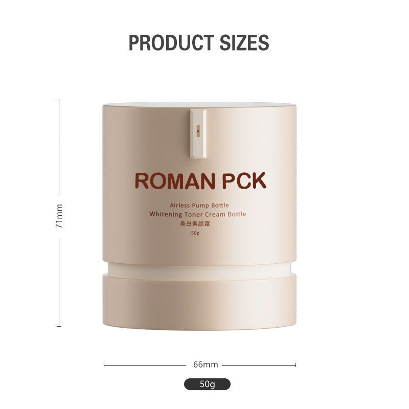 Sylinterimäinen ilmaton pullo PP tyhjä 15 g 30 g 50 g kosmeettinen kasvovoide Skincare Foundation aurinkovoide huurrettu tyhjiöpumppupurkit Sylinterimäinen ilmaton pullo PP tyhjä 15 g 30 g 50 g kosmeettinen kasvovoide Skincare Foundation aurinkovoide huurrettu tyhjiöpumppupurkit