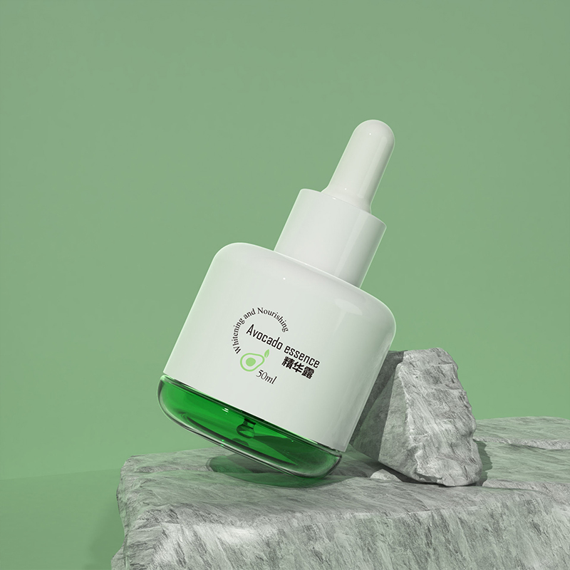 Eteerinen öljypullo 50 ml läpinäkyvä vihreä PETG muovinen vuotamaton Essence seerumitippari kasvojen ja silmien hoitoon Eteerinen öljypullo 50 ml läpinäkyvä vihreä PETG muovinen vuotamaton Essence seerumitippari kasvojen ja silmien hoitoon