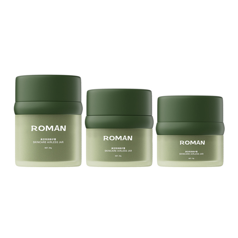 Kannettava Airless Jar Kosmeettinen ihonhoitovoide Kasvovoide Säiliö Tyhjä Sylinteri Airless Lotion Pullo 15 ml 30 ml 50 ml Kannettava Airless Jar Kosmeettinen ihonhoitovoide Kasvovoide Säiliö Tyhjä Sylinteri Airless Lotion Pullo 15 ml 30 ml 50 ml