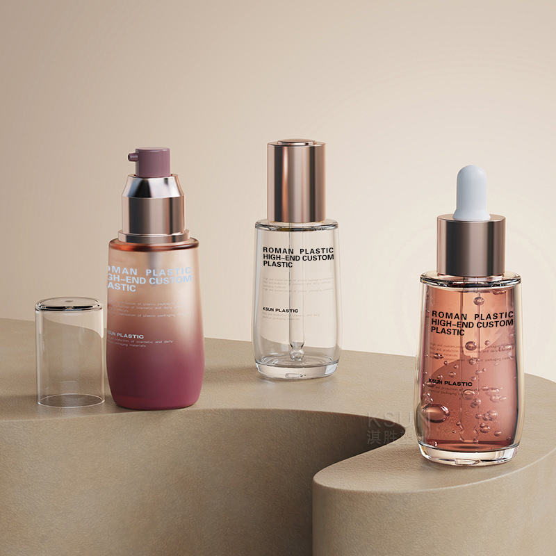 Uudelleentäytettävä kosmeettinen öljypullo 50 ml viininpunainen PETG-kasvojenhoitoseerumitippauspullo, jossa tiputusaine kermapullosarjalle Uudelleentäytettävä kosmeettinen öljypullo 50 ml viininpunainen PETG-kasvojenhoitoseerumitippauspullo, jossa tiputusaine kermapullosarjalle