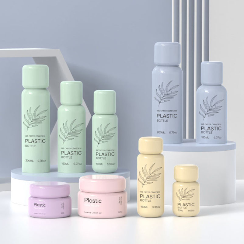 50 ml 100 ml 120 ml 150 ml 200 ml muovinen kosmeettinen PET-pullo aurinkosuojan desinfiointiaineeseen Moisture Mist Spray hajusteiden eteerinen öljy