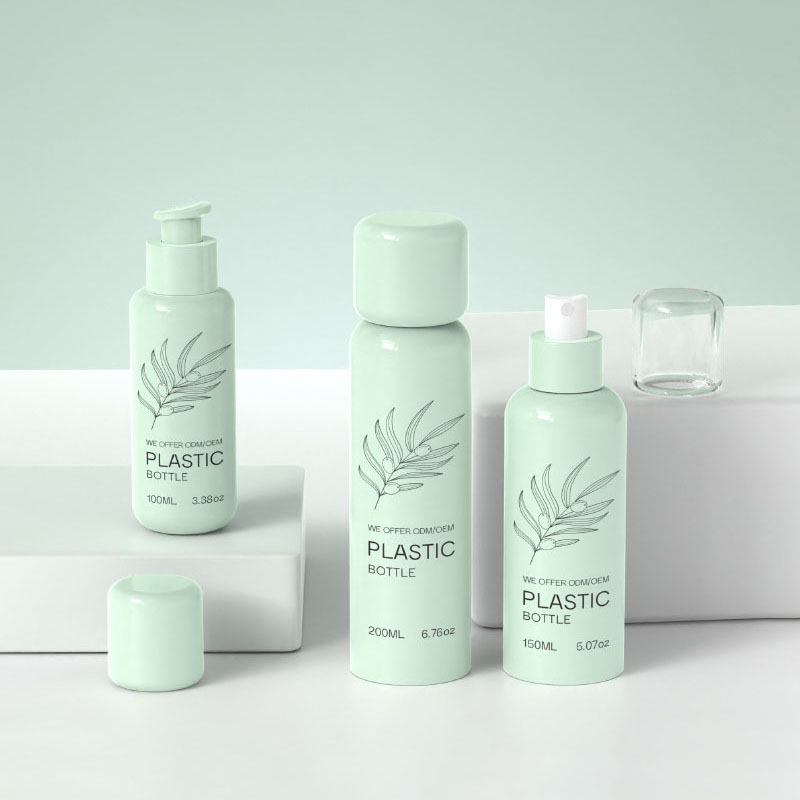 50 ml 100 ml 120 ml 150 ml 200 ml muovinen kosmeettinen PET-pullo aurinkosuojan desinfiointiaineeseen Moisture Mist Spray hajusteiden eteerinen öljy