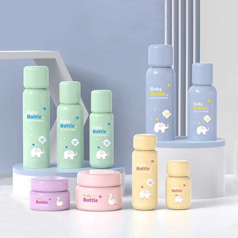 50 ml 100 ml 120 ml 150 ml 200 ml muovinen kosmeettinen PET-pullo aurinkosuojan desinfiointiaineeseen Moisture Mist Spray hajusteiden eteerinen öljy