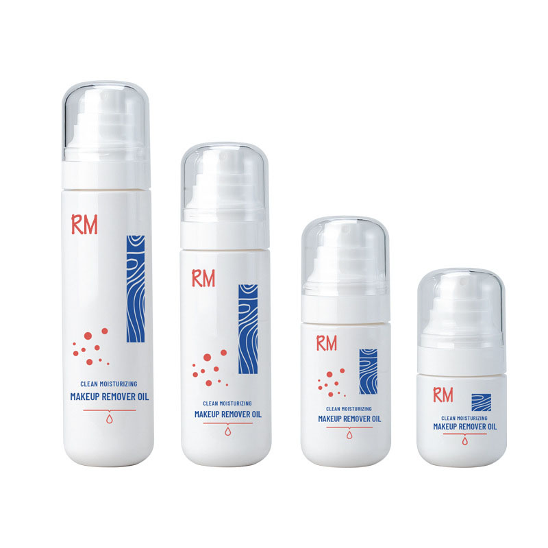 50ml 80ml 100ml tyhjä muovinen valkoinen kosmeettinen puhdistusöljy PET-kasvoväriainesumupullo 50ml 80ml 100ml tyhjä muovinen valkoinen kosmeettinen puhdistusöljy PET-kasvoväriainesumupullo