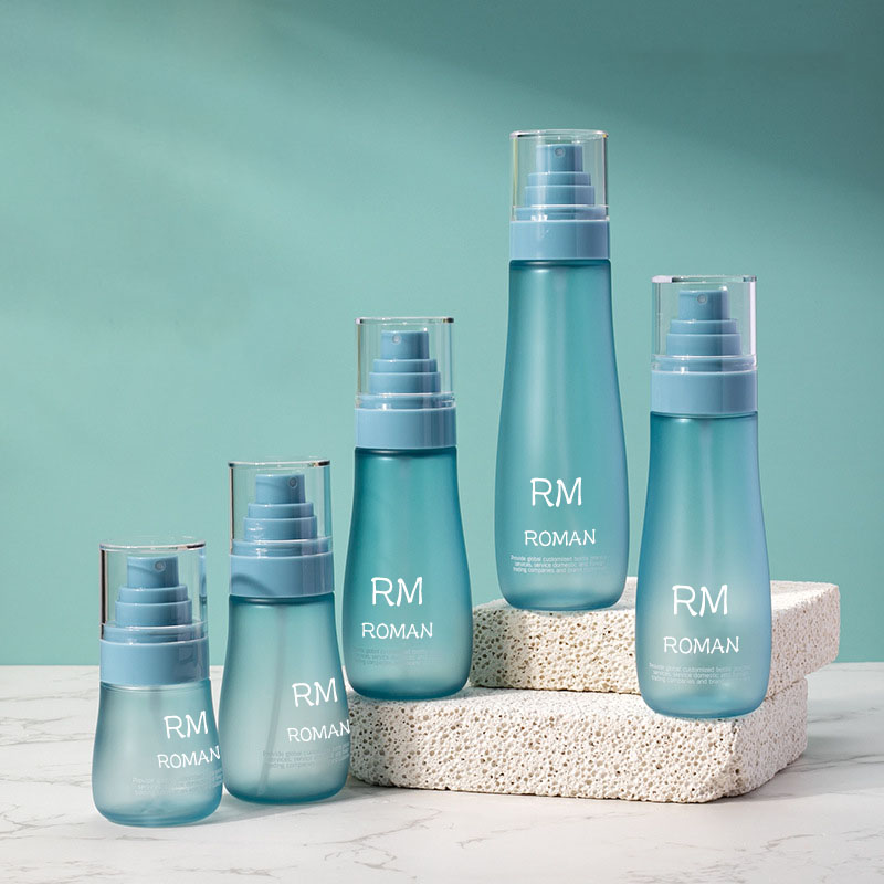 Pyöreän olkapään ihonhoitoseerumi Lotion muovipullo 150 ml 120 ml 100 ml 80 ml 50 ml kosmetiikkapullo suihkepumpulla