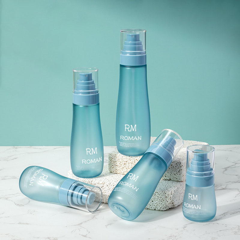 Pyöreän olkapään ihonhoitoseerumi Lotion muovipullo 150 ml 120 ml 100 ml 80 ml 50 ml kosmetiikkapullo suihkepumpulla