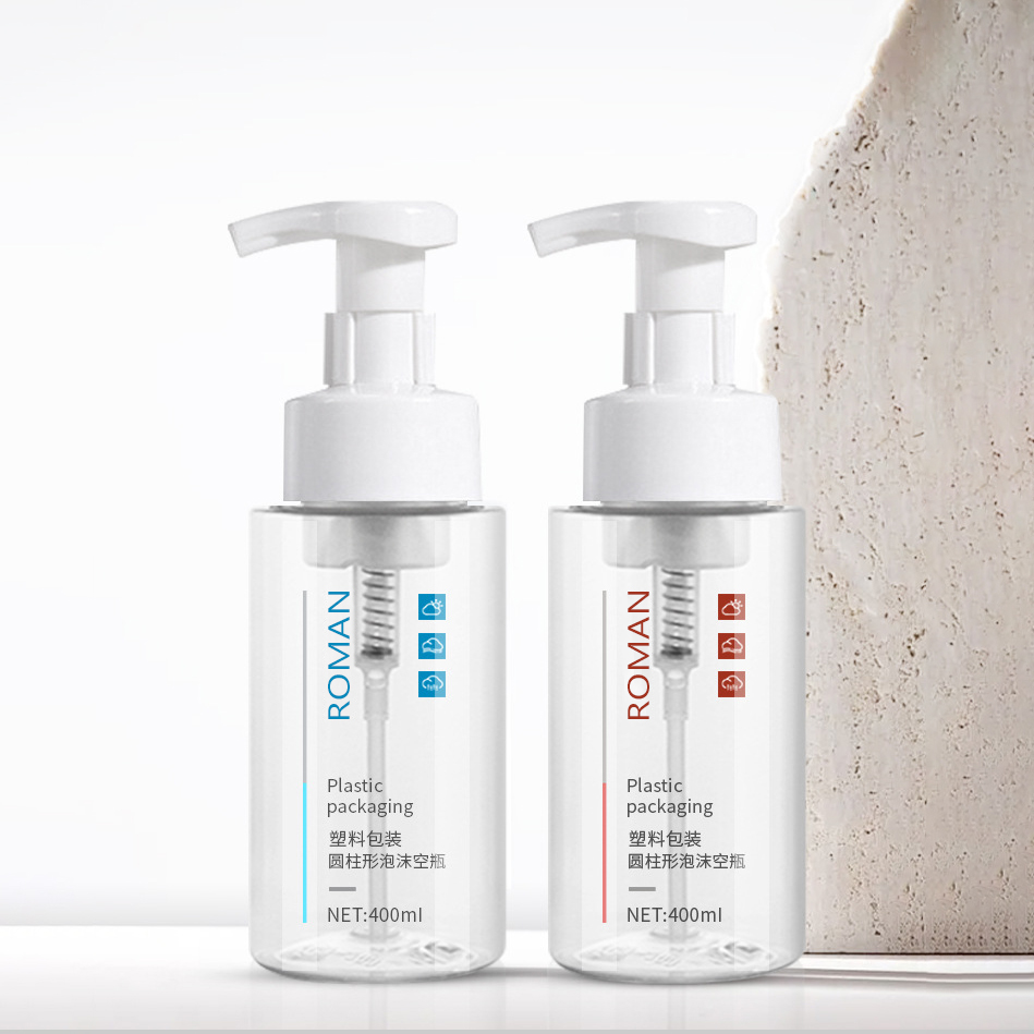 Muovinen söpö pyöreä käsienpuhdistusaine puhdistusvaahtopumppupullo 200 ml 300 ml 500 ml koot kasvojenpuhdistusshampoopakkauksiin Muovinen söpö pyöreä käsienpuhdistusaine puhdistusvaahtopumppupullo 200 ml 300 ml 500 ml koot kasvojenpuhdistusshampoopakkauksiin