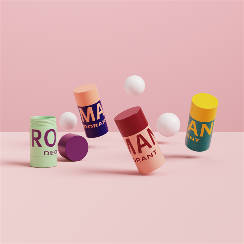 Ihonhoito Tyhjä soikea muovinen deodoranttipuikkopakkauspullo Ihonhoito Tyhjä soikea muovinen deodoranttipuikkopakkauspullo