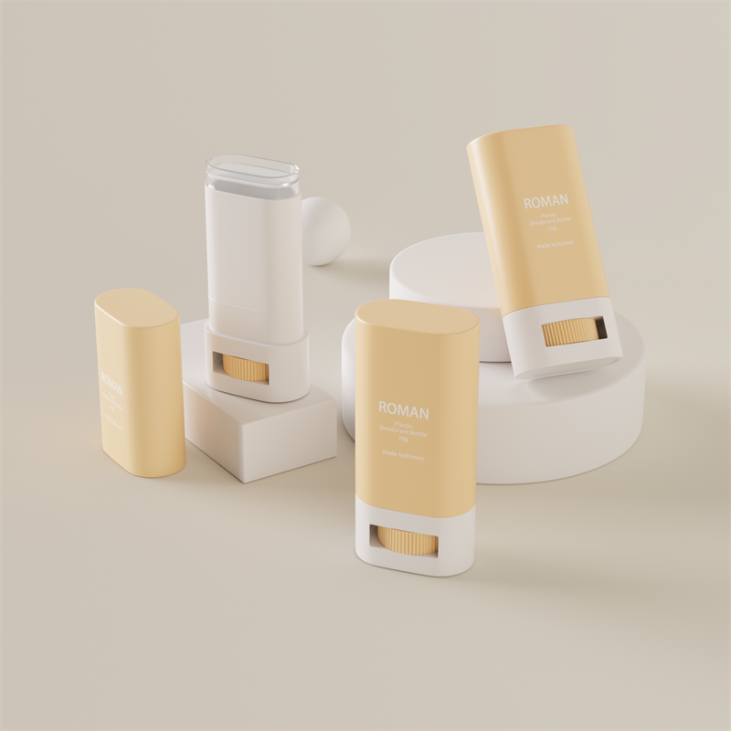 Ihonhoito Tyhjä soikea muovinen deodoranttipuikkopakkauspullo Ihonhoito Tyhjä soikea muovinen deodoranttipuikkopakkauspullo