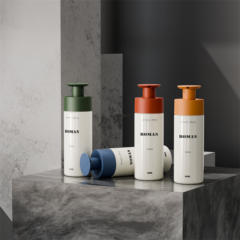 200 ml 300 ml 400 ml 600 ml muoviset pyöreät pumppupullot shampoon vartalopesuun nestemäinen käsisaippua suihkugeelipakkaus 200 ml 300 ml 400 ml 600 ml muoviset pyöreät pumppupullot shampoon vartalopesuun nestemäinen käsisaippua suihkugeelipakkaus