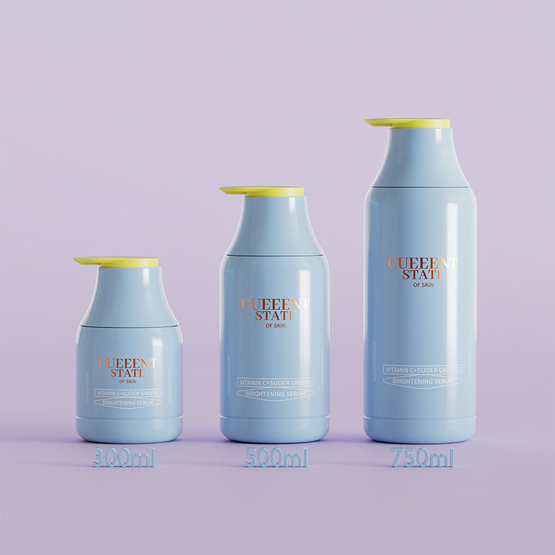 300ml 500ml 750ml punainen sininen harmaa muovishampoopullot suihkugeelipullot hoitoainepullo