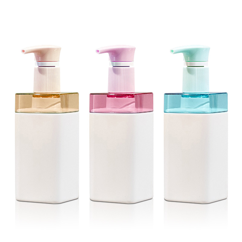 500ml 750ml Luxury Empty Cosmetic Square Shoulder Plastic Hotel Lotion Shampoo Pumppupullo ja hoitoaine Käsinpesusaippua-annostelijalla 500ml 750ml Luxury Empty Cosmetic Square Shoulder Plastic Hotel Lotion Shampoo Pumppupullo ja hoitoaine Käsinpesusaippua-annostelijalla