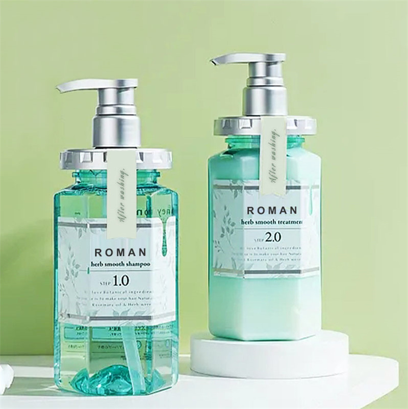 Tyhjät Body Cleaner Lotion Pullot Hiusshampoo Suihkugeeliannostelija Käsienpesunestepullo Kuusikulmainen 300 ml 450 ml 500 ml 600 ml PET Muovi Lotion Pumppupullo