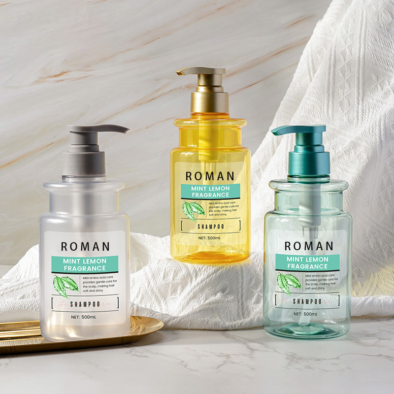 PET-pullo 300 ml 500 ml muovipuristin läpinäkyvä vartaloemulsio shampoo suihkupullon pumpun tiiviste kermahajuvesivartalonhoitoon