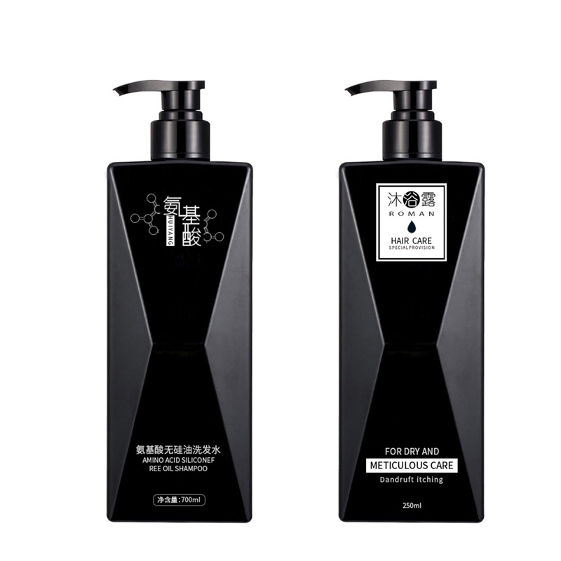 Varastossa oleva 700 ml korealaistyylinen läpinäkymätön muovishampoopaketti kotishampoolla korkean ulkonäön käsienpesunestepullossa Varastossa oleva 700 ml korealaistyylinen läpinäkymätön muovishampoopaketti kotishampoolla korkean ulkonäön käsienpesunestepullossa