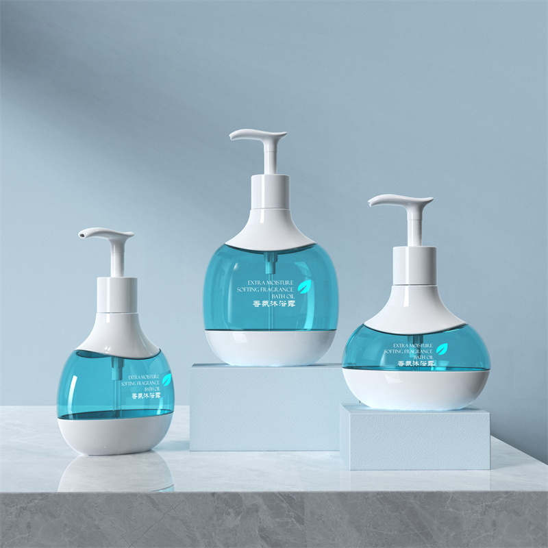 Sunshine 300ml 400ml 500ml tukku-emulsiopullo PET muovinen vauvavoidepullo kosmetiikkaannostelija emulsio tyhjä pullo