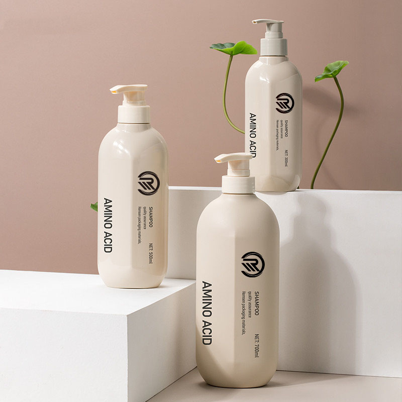 New Arrival Luxury muovinen tyhjä ruskea suihkugeeli 300 ml shampoo vartalovoide hoitoaine pesu vartalolle 500 ml 700 ml pumppupullo