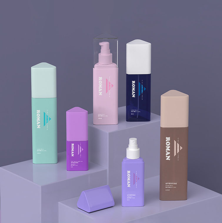 Trustworthy Plastic 30ml 50ml 80ml Triangle Shampoo Shower Gel Container Hiustenhoitoaine Lotion Pumppupullo kasvojenpuhdistusaineeseen