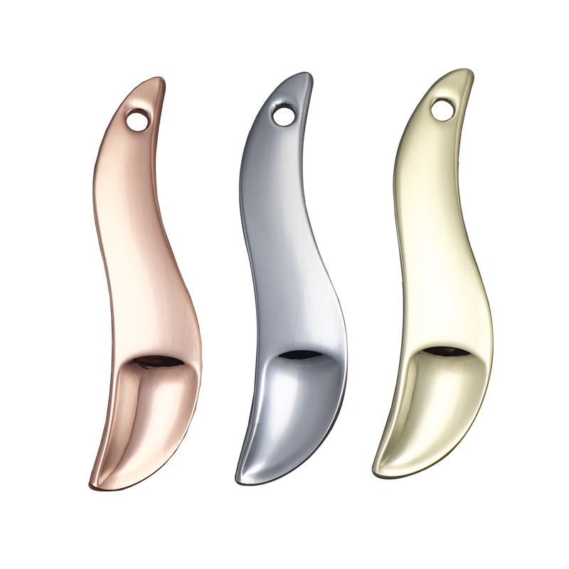 Beauty Makeup Spatula Mini Small Facial Eye Cream Scoop Mask Gold Metal Cosmetic Spoon